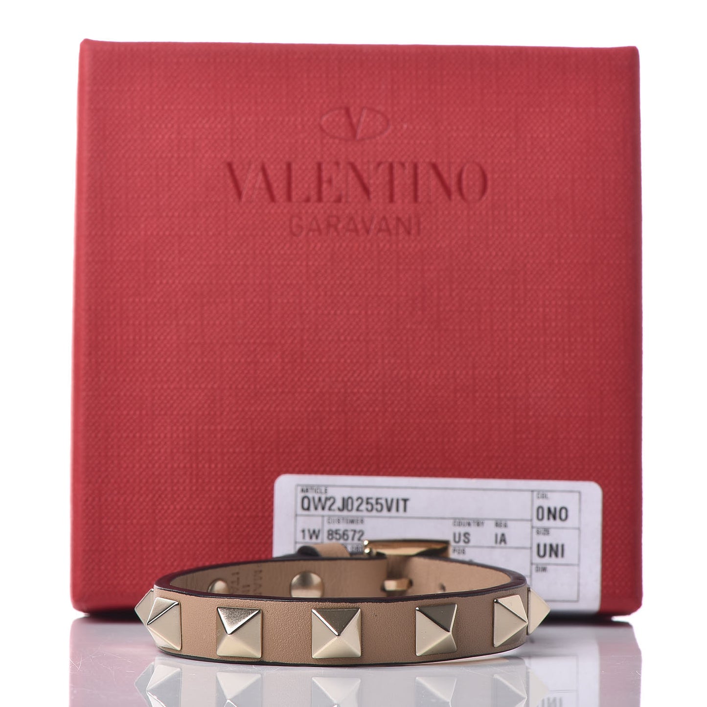 Vitello Rockstud Bracelet Poudre
