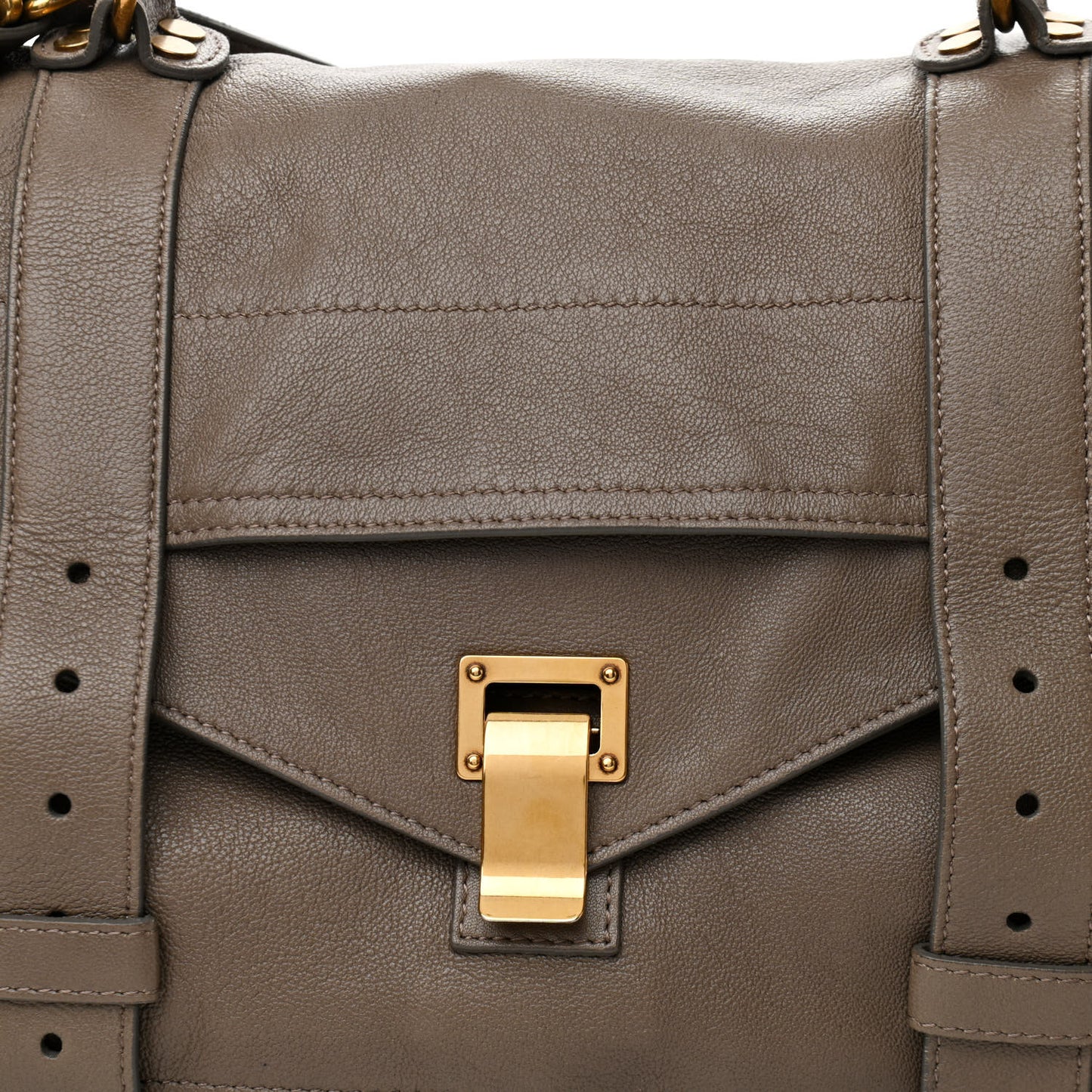 Lambskin Medium PS1 Satchel Smoke