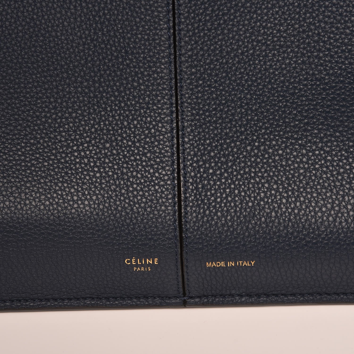 Celine Baby Grained Calfskin Medium Tri-Fold Bag Steel Blue 7 of 14