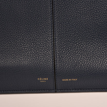 Celine Baby Grained Calfskin Medium Tri-Fold Bag Steel Blue 7 of 14