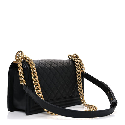 Chanel Caviar Quilted Medium Boy Flap Black 3 of 10