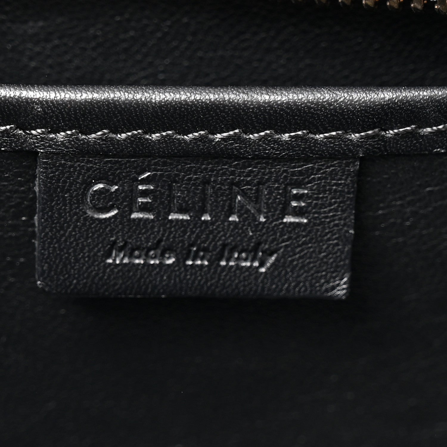Celine Natural Canvas Smooth Calfskin Nano Luggage Navy 6 of 13