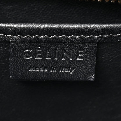 Celine Natural Canvas Smooth Calfskin Nano Luggage Navy 6 of 13