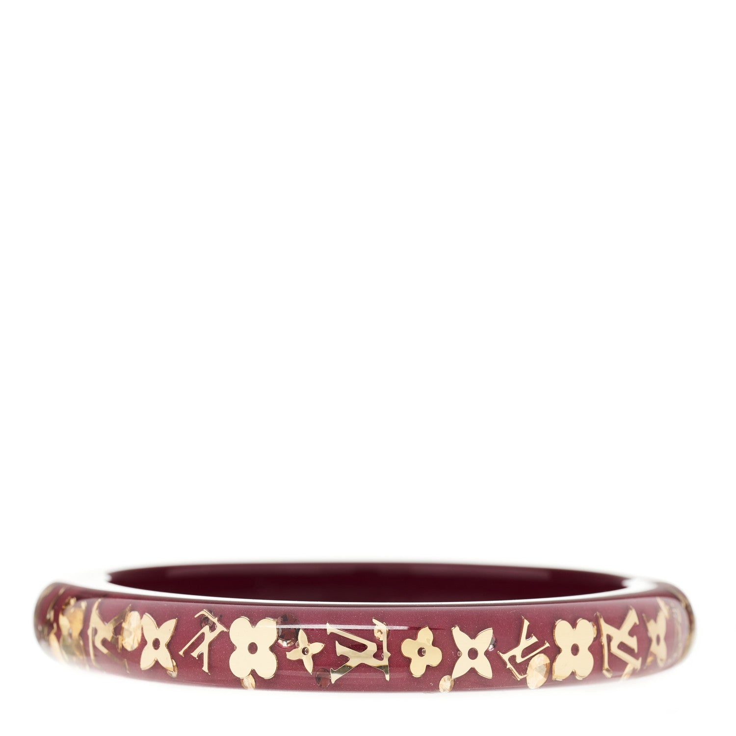 Louis Vuitton Resin Swarovski Inclusion Bracelet PM Violine 1 of 3