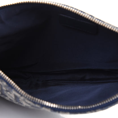 Christian Dior Monogram Mini Saddle Pochette Navy 5 of 13