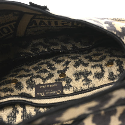 Christian Dior Canvas Mizza Embroidered Saddle Bag Beige Multicolor 5 of 10
