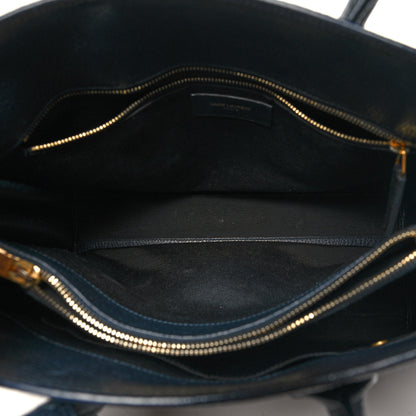 Saint Laurent Grained Calfskin Small Sac De Jour Navy 6 of 13