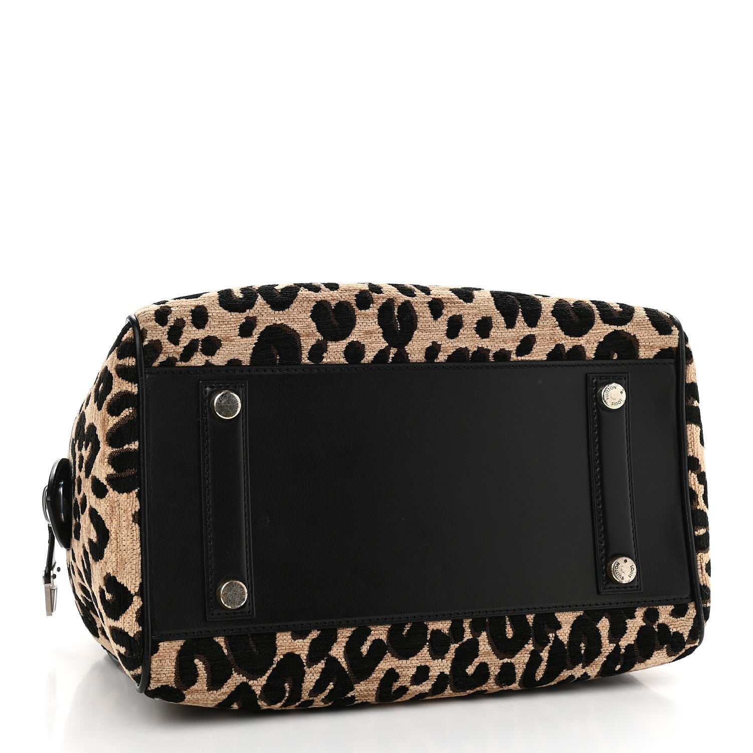 Louis Vuitton Jacquard Velvet Leopard Print Stephen Sprouse Speedy 4 of 9