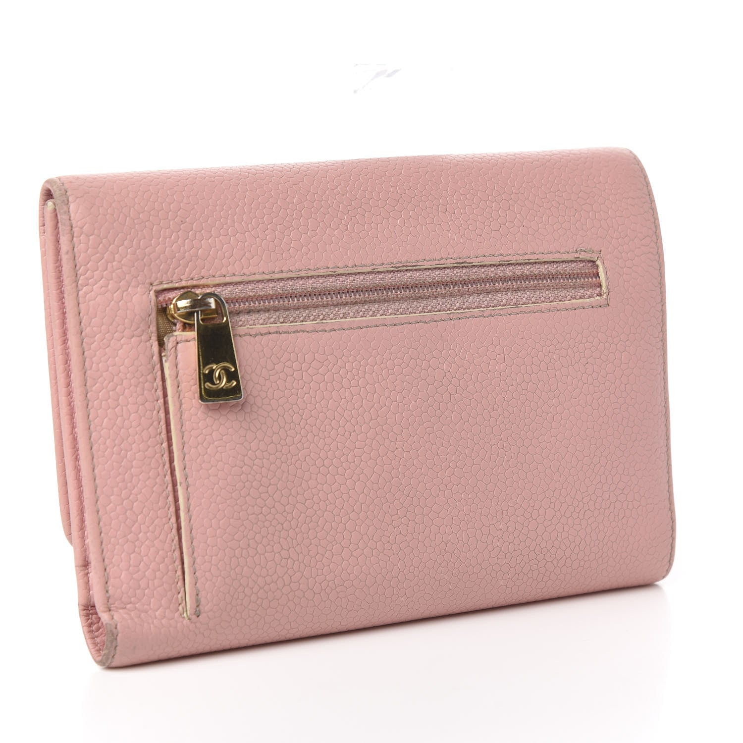 Chanel Caviar Timeless CC Wallet Pink 3 of 9