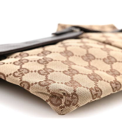 Gucci GG Monogram Double Pocket Belt Bag Dark Brown 8 of 9