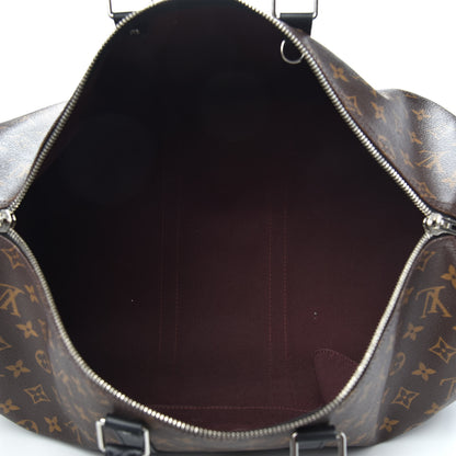 Louis Vuitton Monogram Macassar Keepall Bandouliere 45 4 of 12
