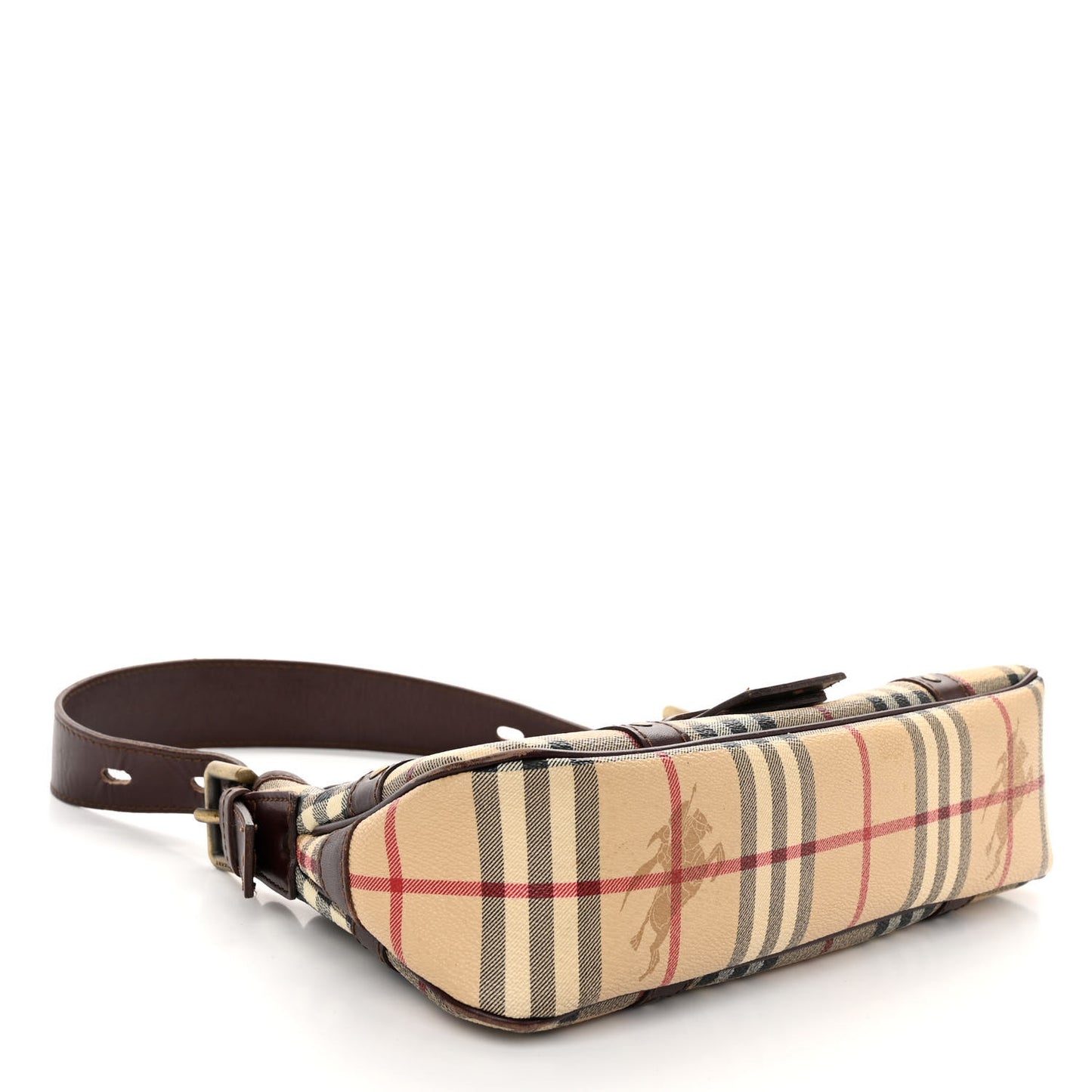 Haymarket Check Buckle Shoulder Bag Chocolate