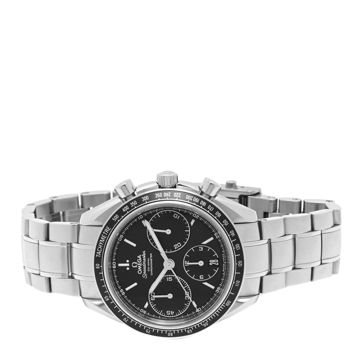 Omega Stainless Steel 40mm Speedmaster Racing Co-Axial Chronograph Automatic Watch Black 326.30.40.50.01.001 2 of 5