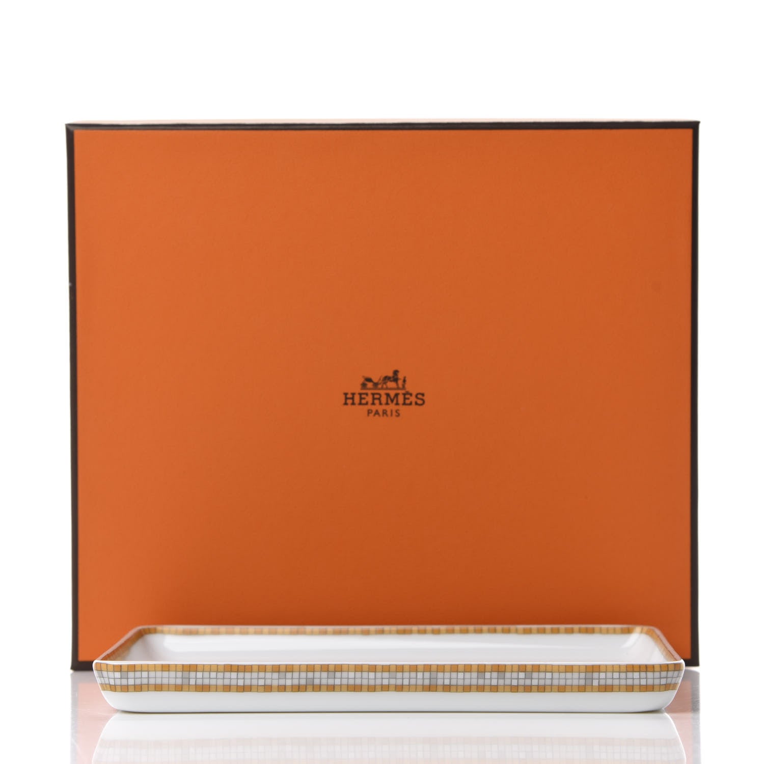 Hermes Porcelain Mosaique au 24 Sushi Plate 6 of 6