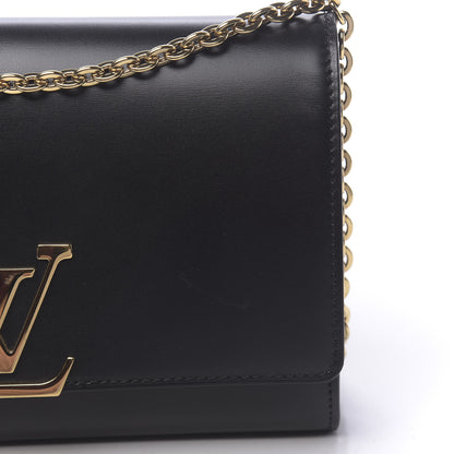 Louis Vuitton Calfskin Chain Louise GM Black 10 of 11