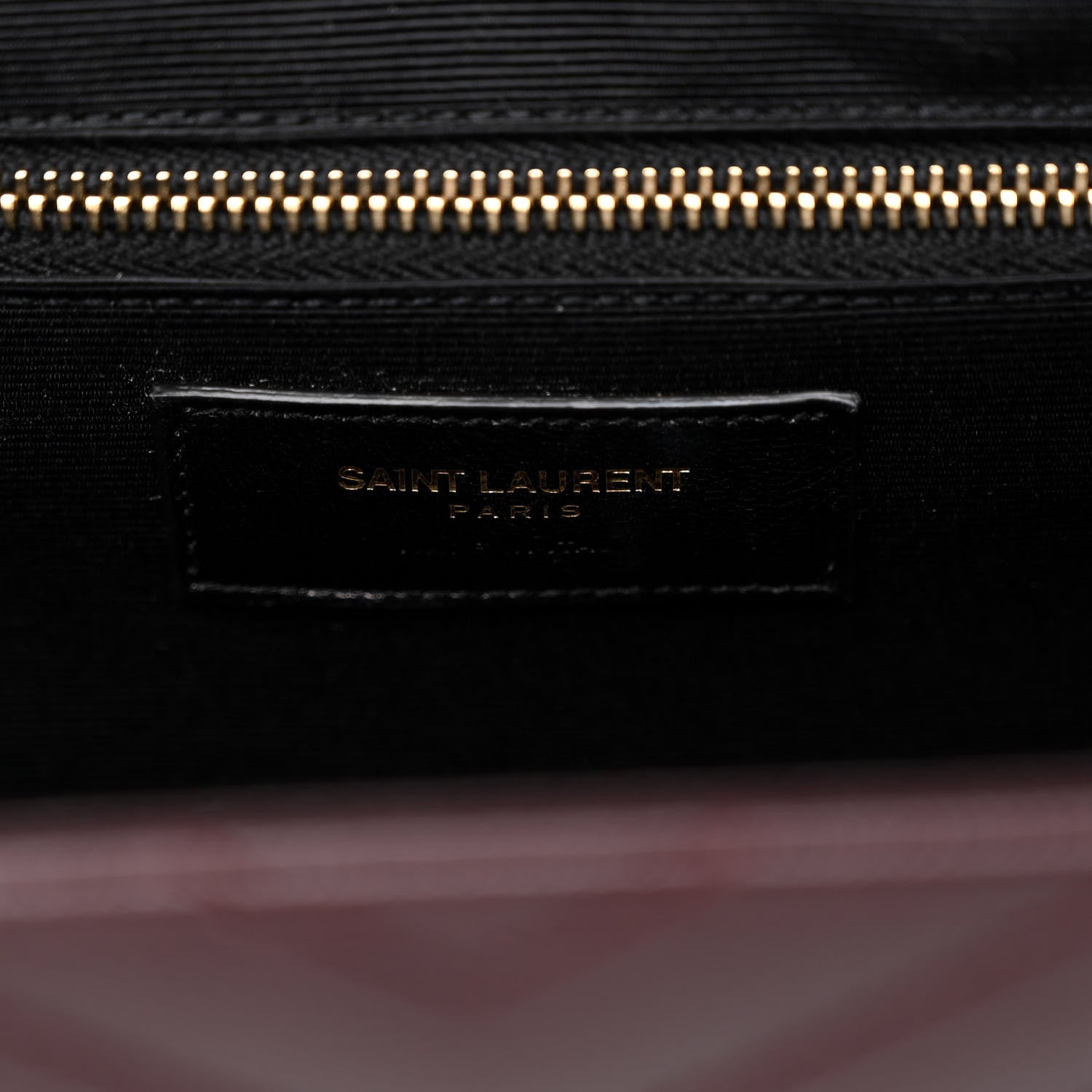 Saint Laurent Grain De Poudre Matelasse Chevron Large Monogram Satchel Rouge Legion 6 of 9