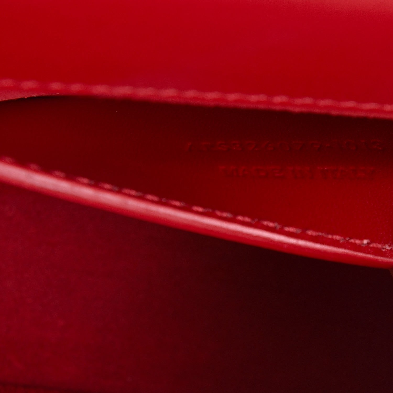 Saint Laurent Calfskin Monogram Cassandre Clutch Rouge Orient 7 of 7