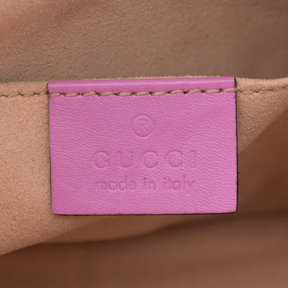 Gucci Calfskin Matelasse Mini GG Marmont Chain Shoulder Bag Candy Mousse 6 of 12