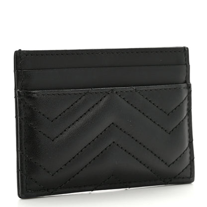 Gucci Calfskin Matelasse GG Marmont Card Holder Black 3 of 10