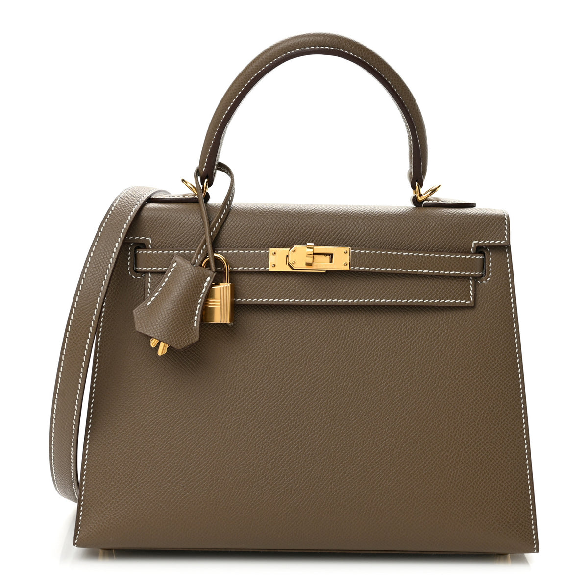 Hermes Epsom Kelly Sellier 25 Etoupe 1 of 13