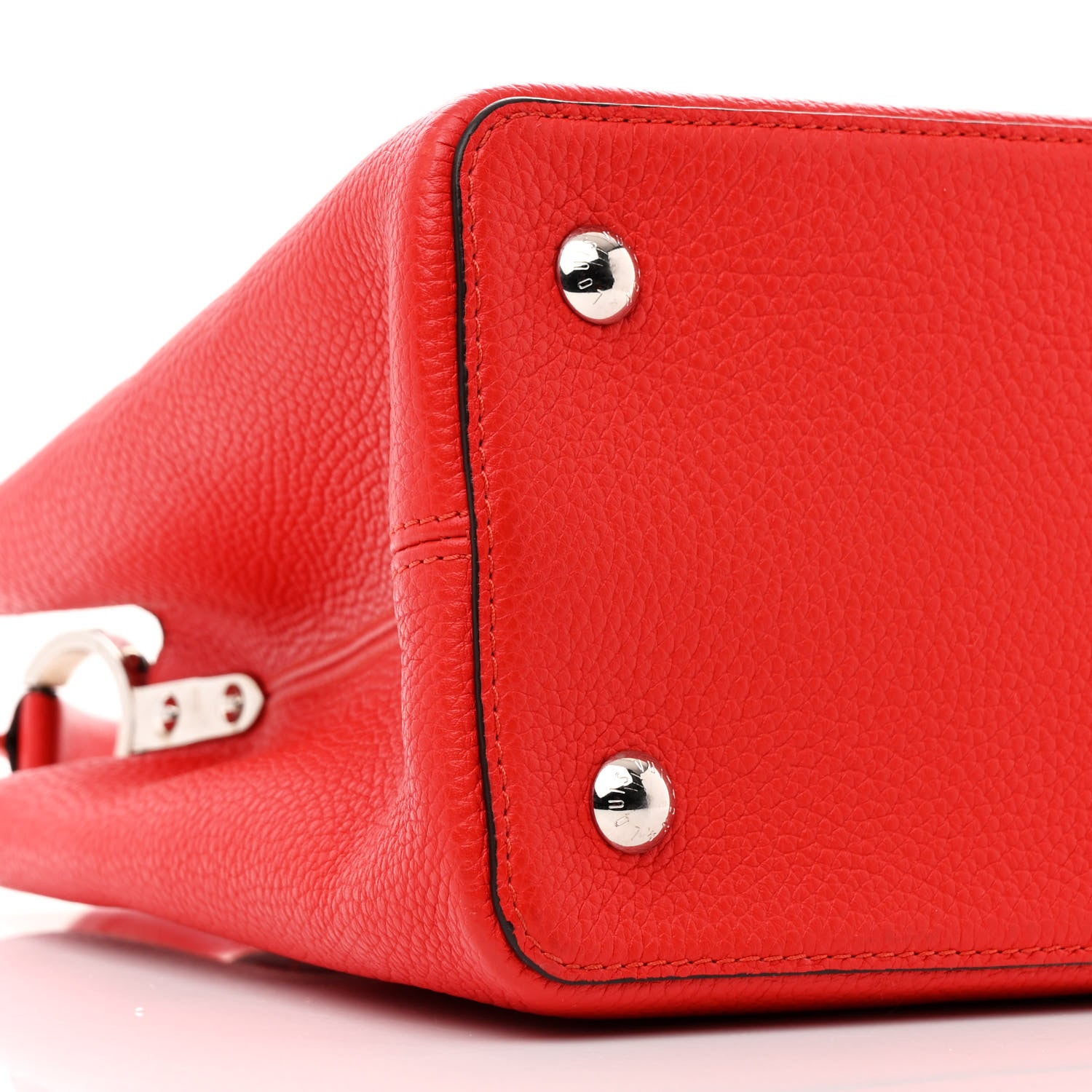 Louis Vuitton Taurillon Capucines MM Coquelicot 9 of 10