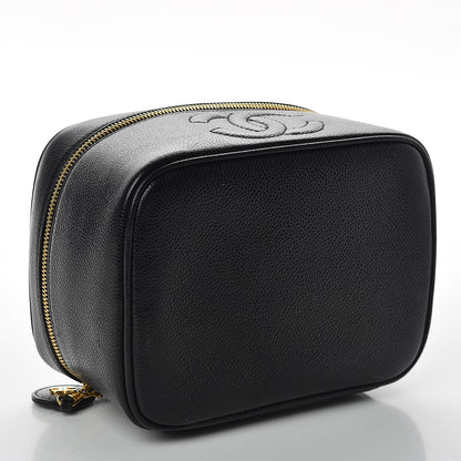 Chanel Caviar Vanity Cosmetic Case Black 6 of 17