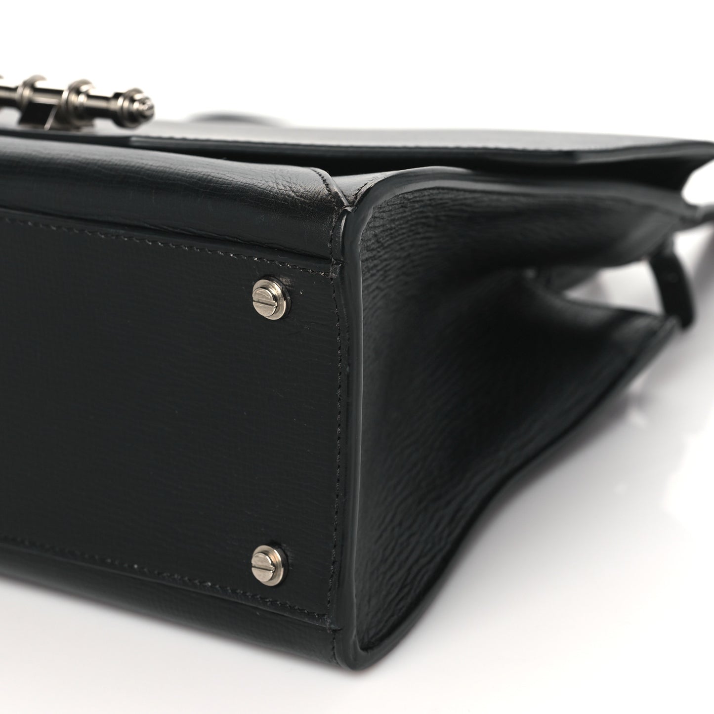 Calfskin Small Obsedia Satchel Black