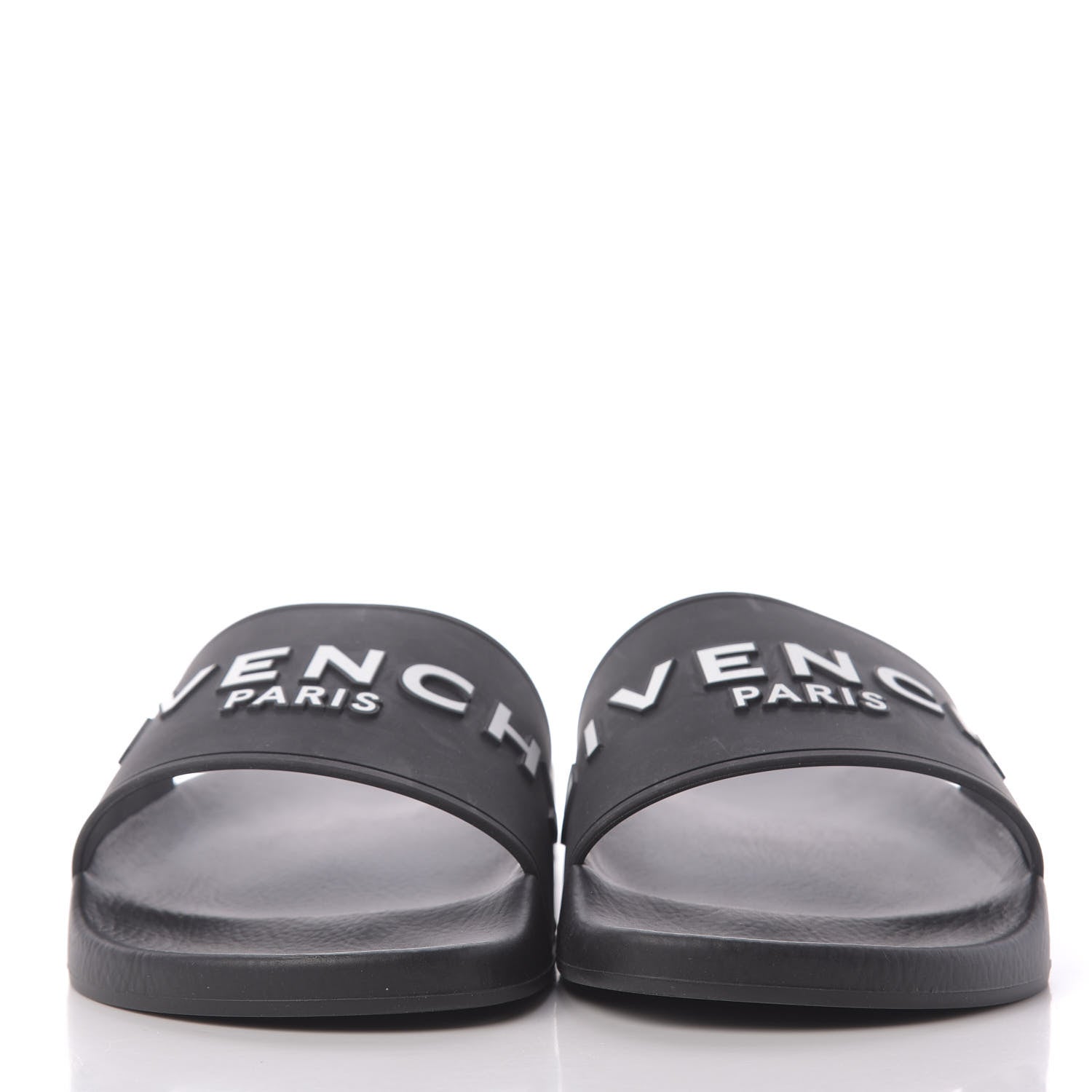 Givenchy Rubber Logo Pool Slide Sandals 39 Black 2 of 13