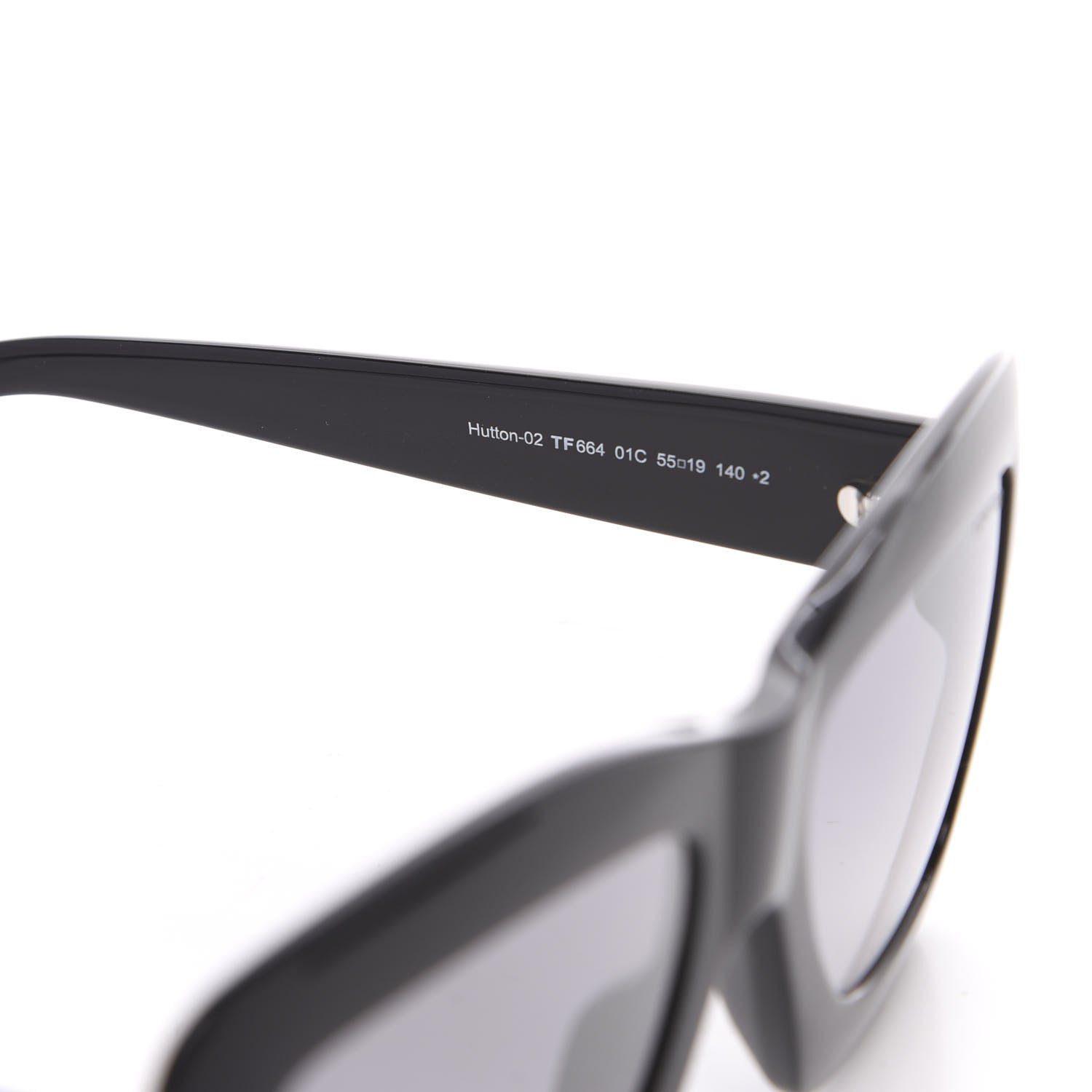 Tom Ford Hutton-02 TF664 Square Sunglasses Black 5 of 8