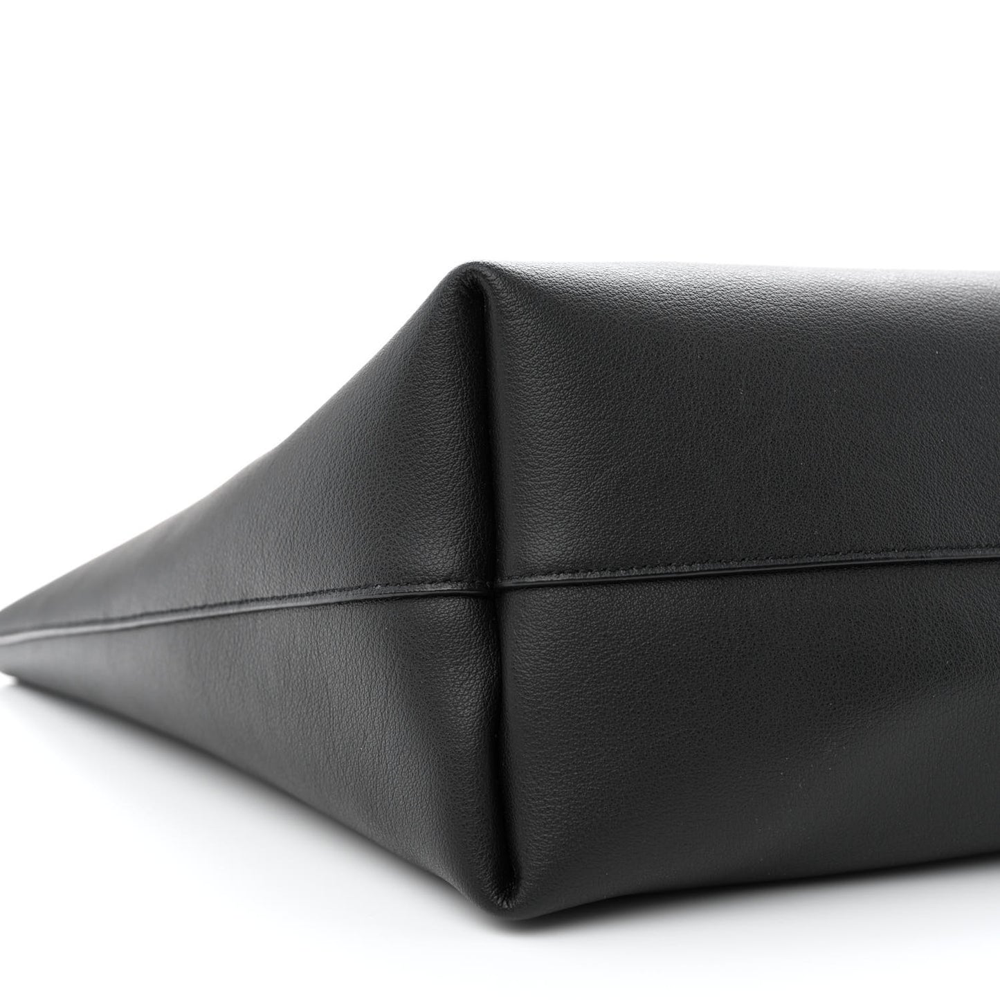 Calfskin Large Shopping Tote Black