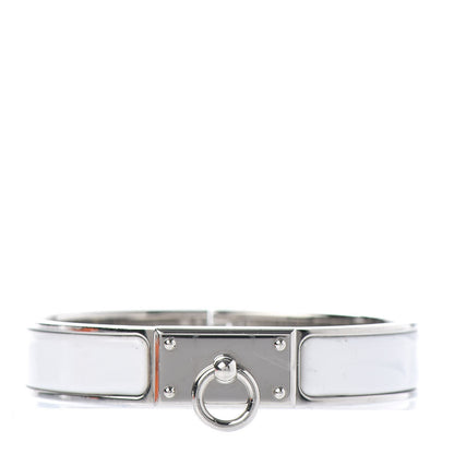 Hermes Enamel Clic Anneau Bracelet PM White 1 of 4