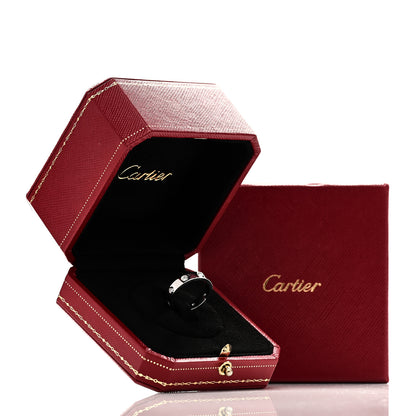 Cartier 18K White Gold 8 Diamond 4mm Wedding Band LOVE Ring 52 6 5 of 5