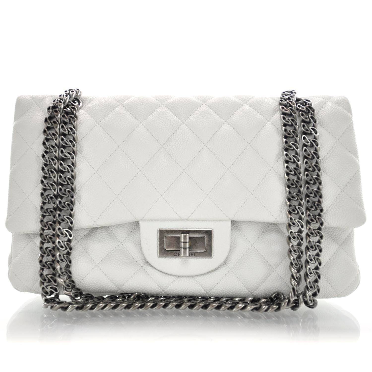 Chanel Caviar 2.55 Reissue 225 Flap White 1 of 10