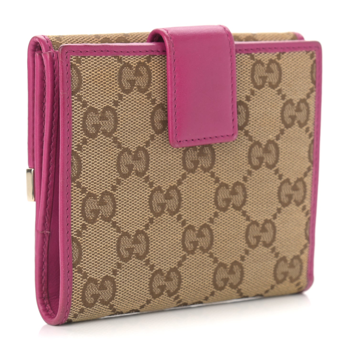 Monogram Dice French Flap Wallet Fuchsia