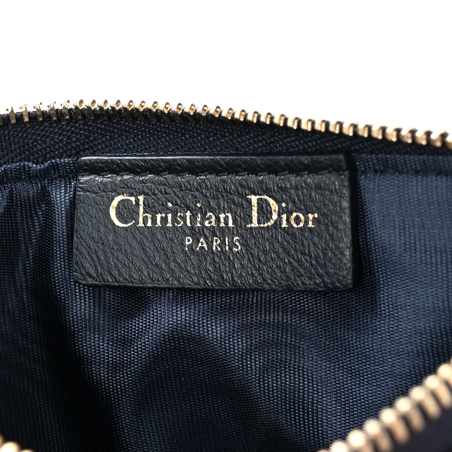 Christian Dior Oblique Saddle Chain Long Wallet Blue 9 of 10
