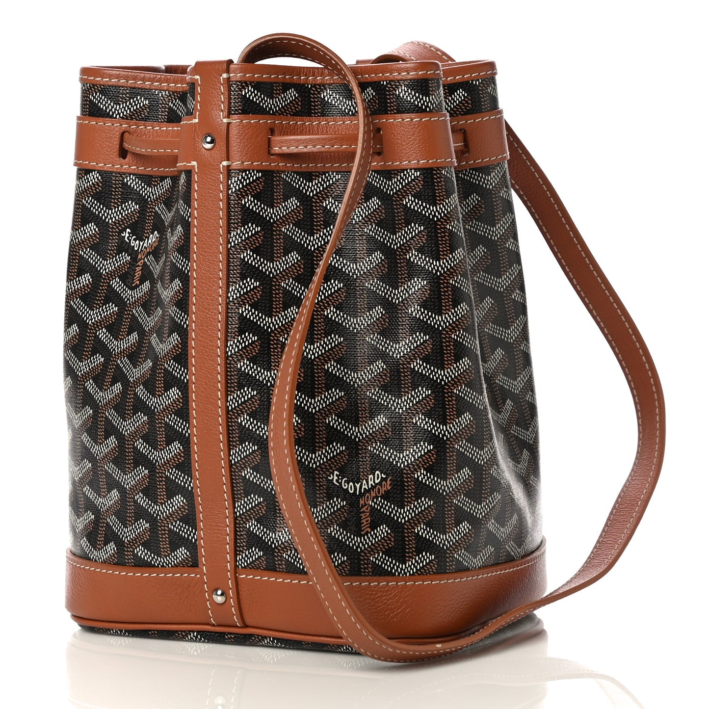 Goyardine Petit Flot Bucket Bag PM Black Gold