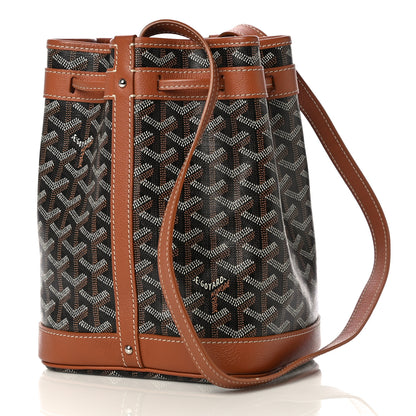 Goyard Goyardine Petit Flot Bucket Bag PM Black Gold 3 of 8