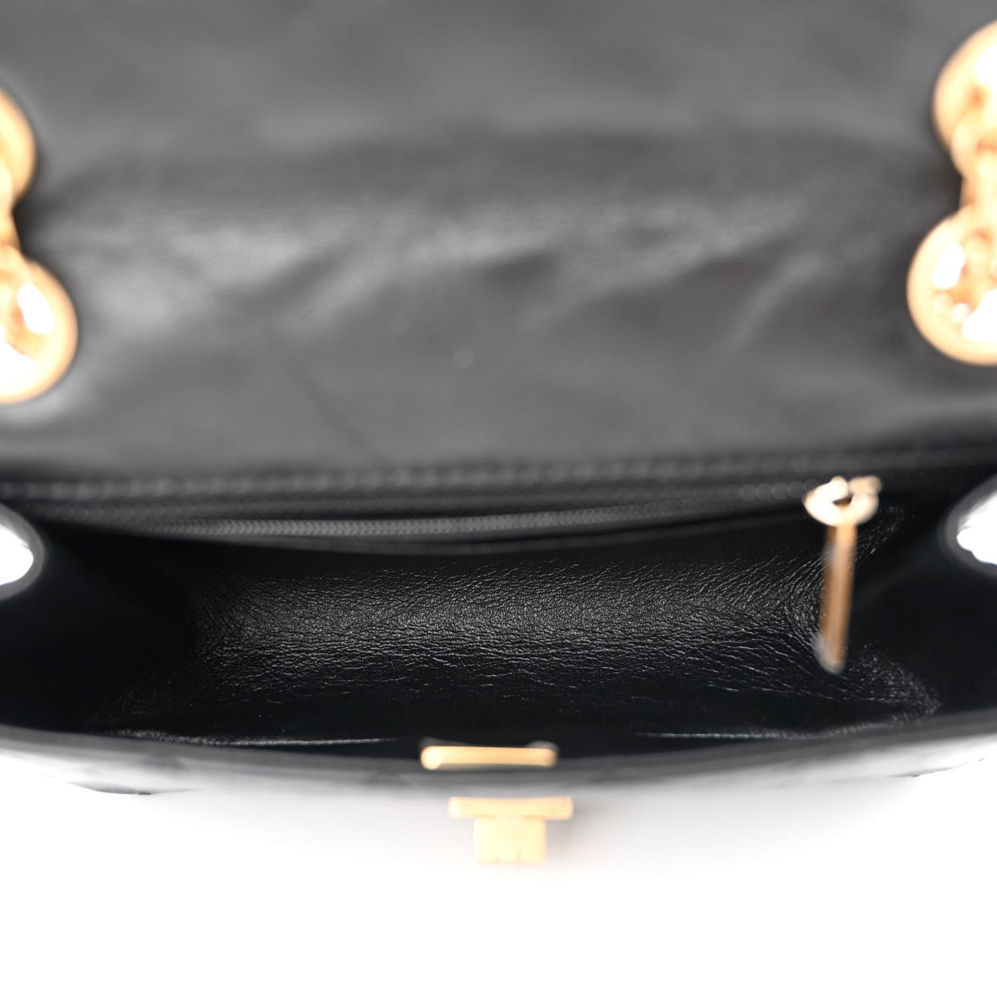 Aged Calfskin Quilted 2.55 Reissue Mini Flap Black