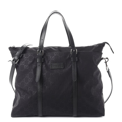 Gucci Nylon Monogram Tote Black 1 of 6