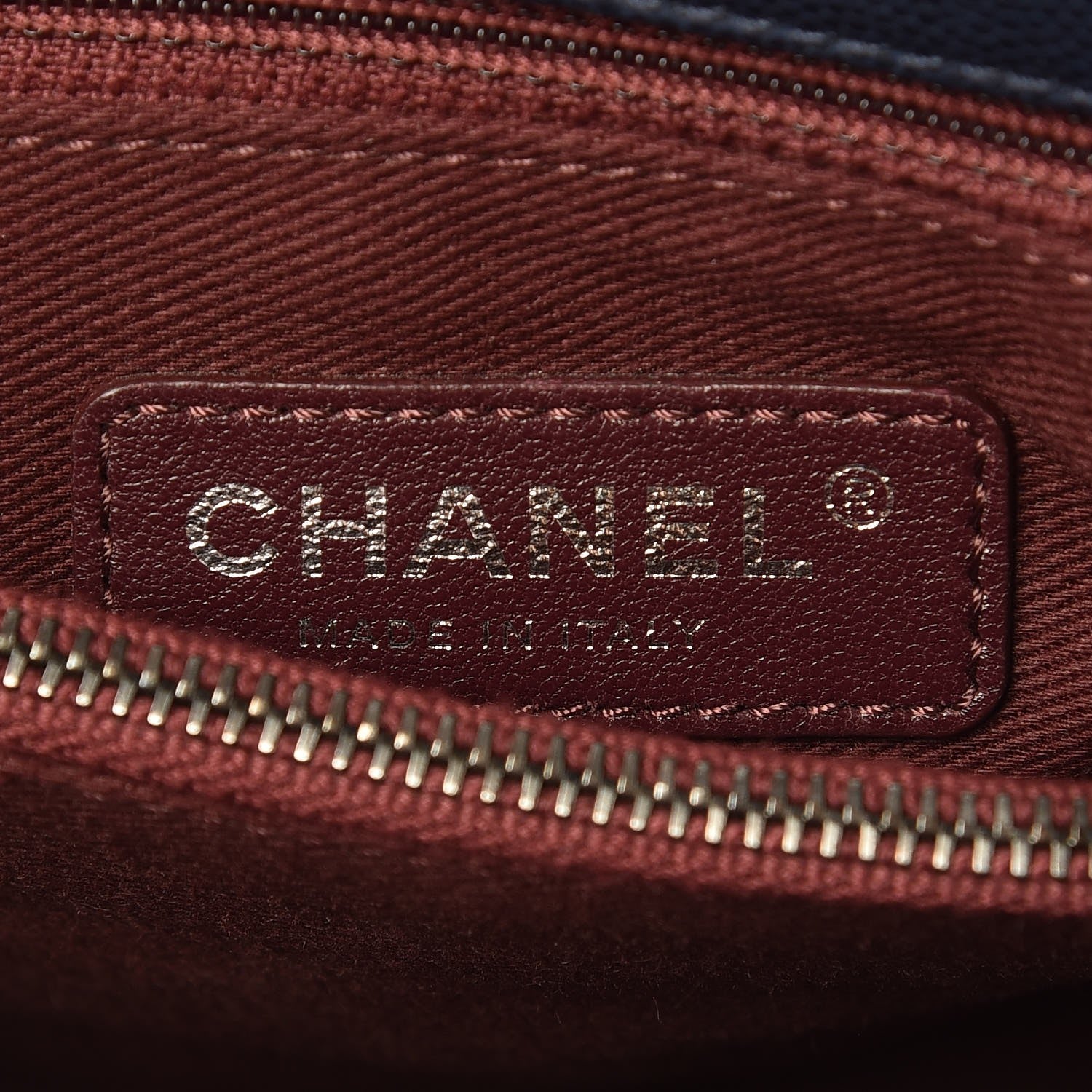 Chanel Caviar Quilted Medium Coco Handle Flap Navy Blue 7 of 11