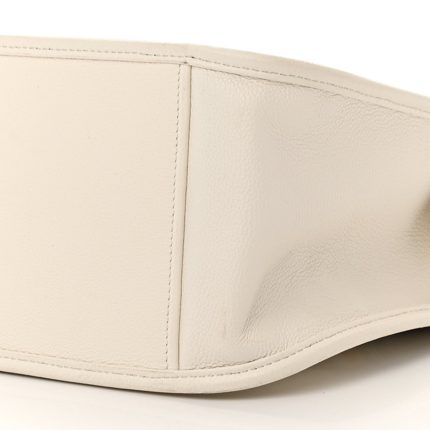 Vitello Daino Hobo Messenger Bag White