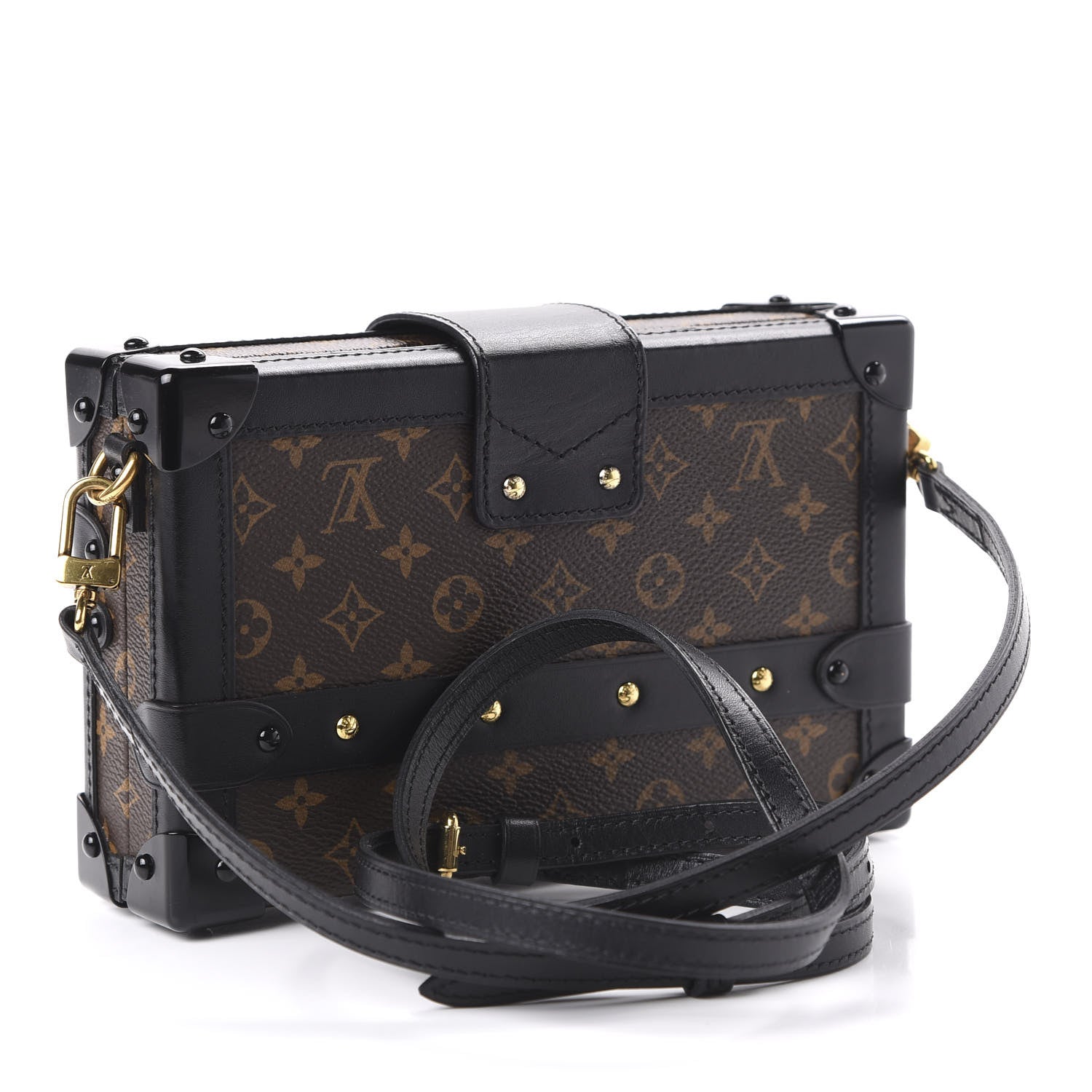 Louis Vuitton Monogram Petite Malle Black 3 of 9