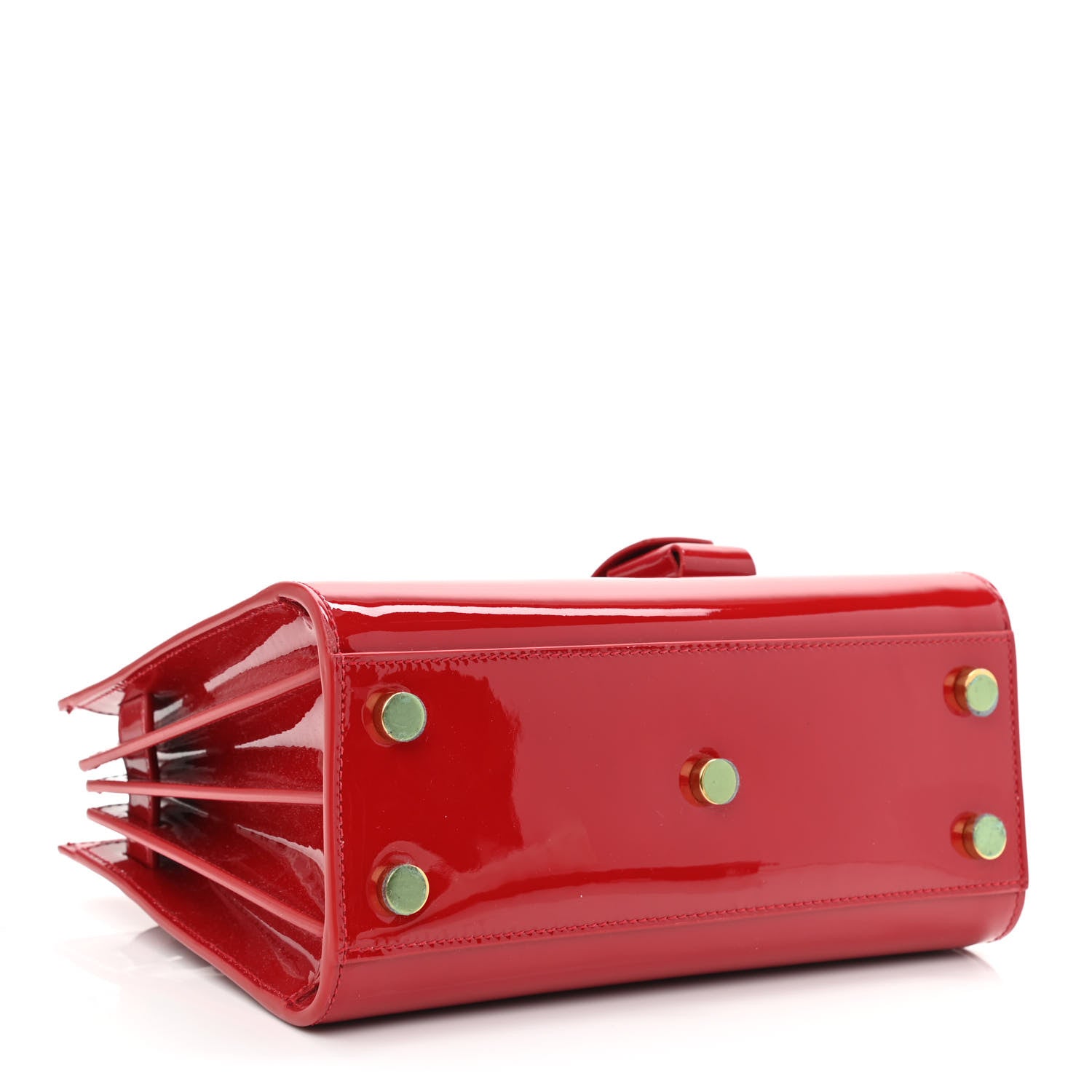 Saint Laurent Patent Nano Sac de Jour Red 4 of 10