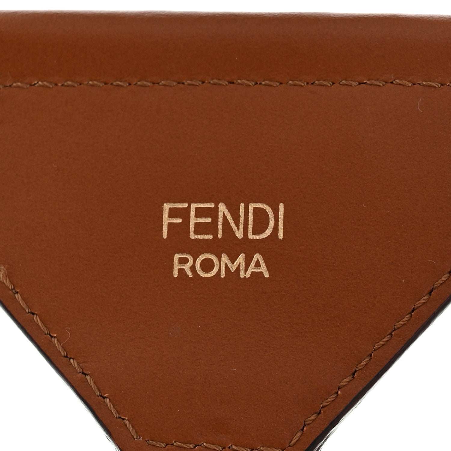 Fendi Ribbon Vitello King Logo Embossed Gingham Woven Adjustable Strap You Panna Black Cuoio 3 of 5