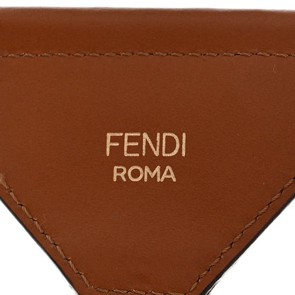 Fendi Ribbon Vitello King Logo Embossed Gingham Woven Adjustable Strap You Panna Black Cuoio 3 of 5