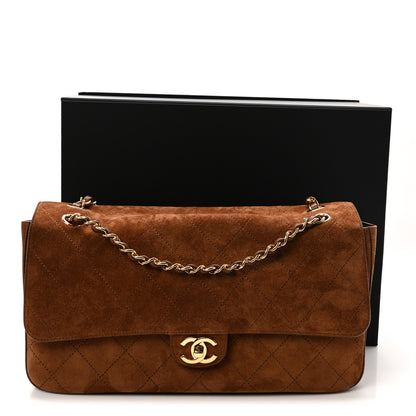 Chanel Suede Calfskin Small Souplissimo Maxi Flap Camel 11 of 11