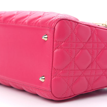 Christian Dior Lambskin Cannage Medium Lady Dior Pink 6 of 10