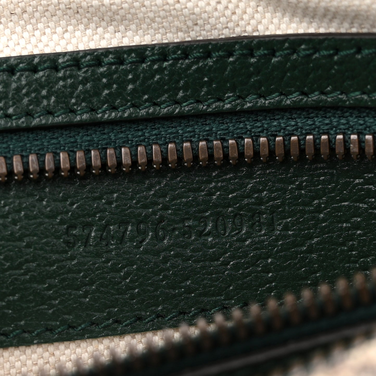 Monogram GG Mignon Textured Dollar Calfskin GG Supreme Monogram Quilted Mini GG Belt Bag Green Beige Ebony