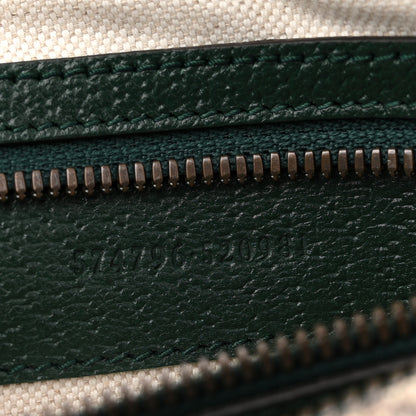 Gucci Monogram GG Mignon Textured Dollar Calfskin GG Supreme Monogram Quilted Mini GG Belt Bag Green Beige Ebony 7 of 10
