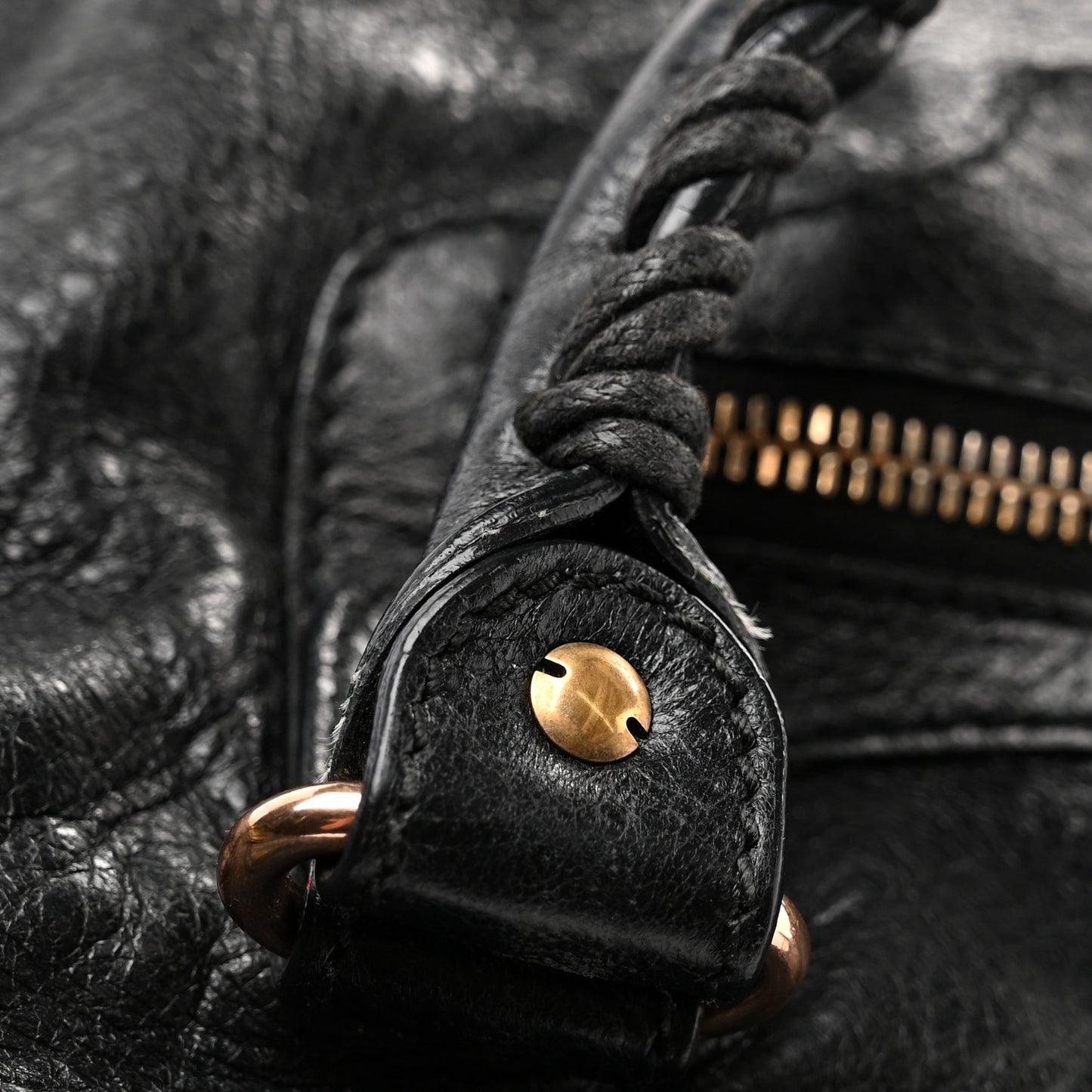 Agneau Giant 12 Rose Gold Hardware City Black